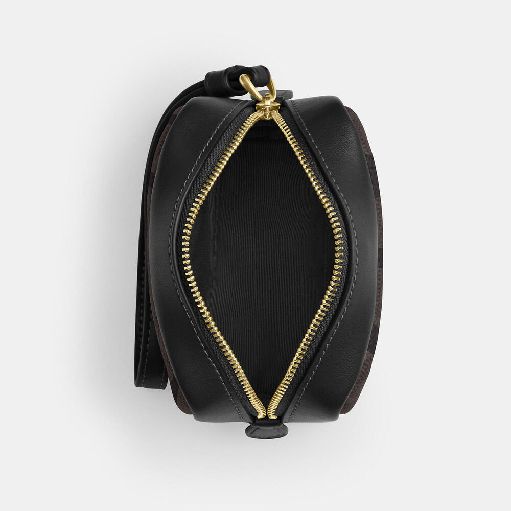 Coach Pouch Wristlet In Signature Canvas